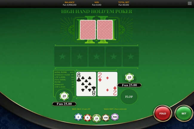 High Hand Holdem Poker