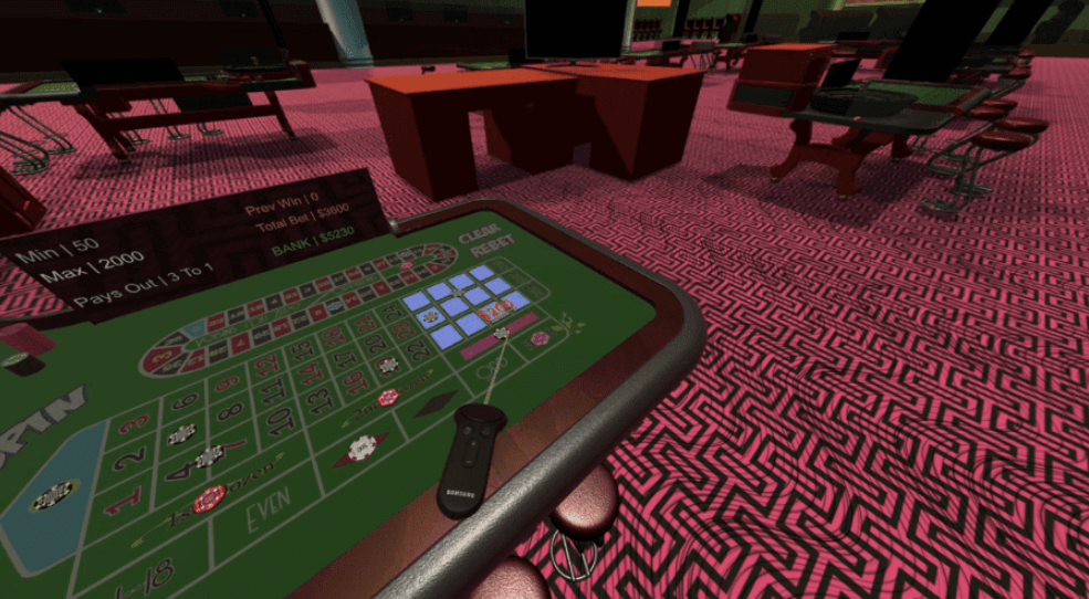 VR roulette casino